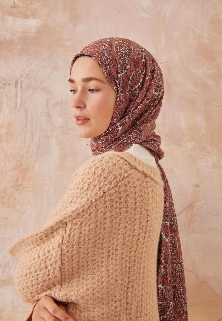 Floral Patterned Jersey Hijab